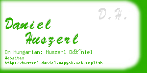 daniel huszerl business card